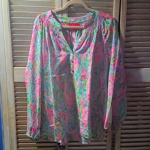 Lilly Pulitzer Elsa Silk Top